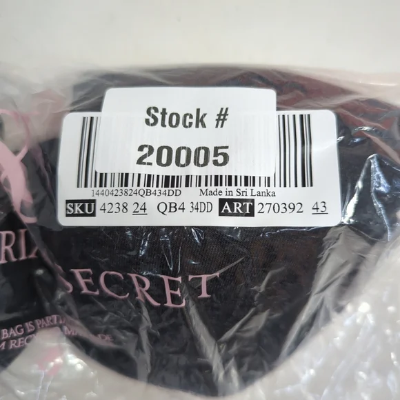 Victoria Secret Cotton TShirt Bra 34DD Heather Black - Picture 10 of 10